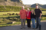 Harald, Elfriede, Michaela, Swen und viele Bisons!